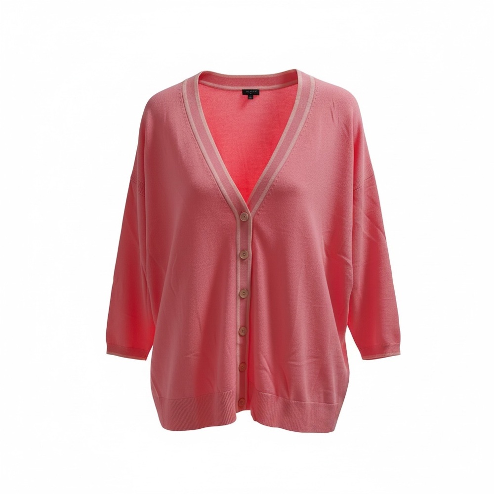 BRAND NEW Talbots Gorgeous Rose Pink V-Neck Sweater Plus, w/tags